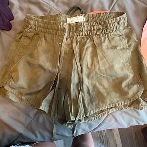 Olive green shorts